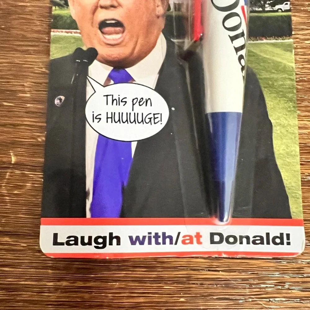 Donald Trump Talking Pen • New in Package • 8 Sayings • Funny Political Gift
